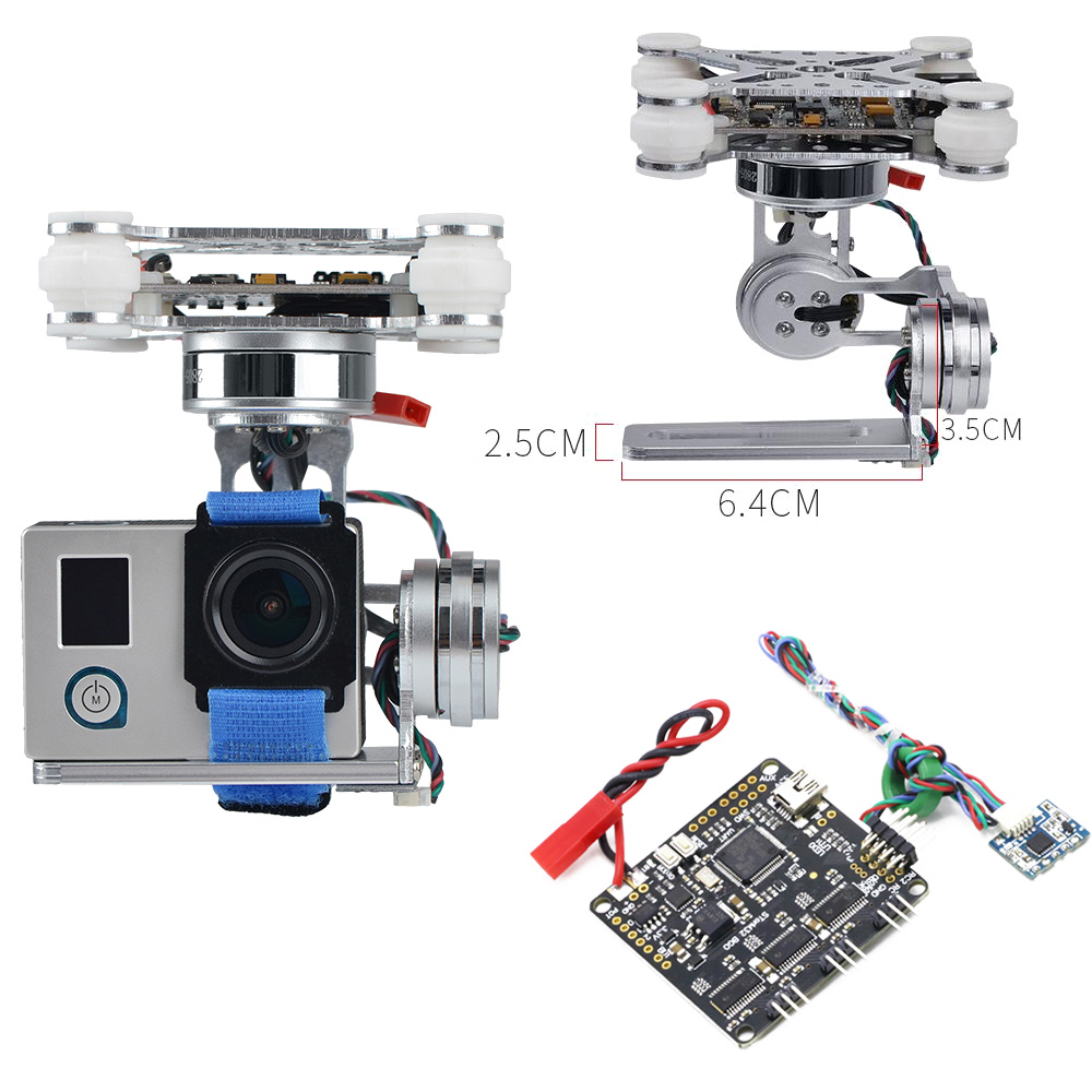Drone Gimbal Mount - RCTOSKY Gimbal kamera tanpa sikat 3