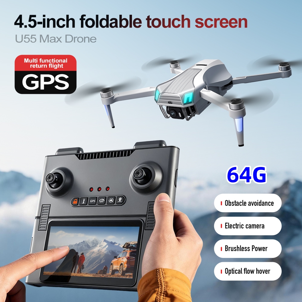 NCZOBOE U55 Drone GPS dengan R - Drone Gimbal 3 Axis ulasan dan harga